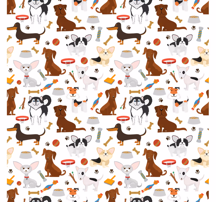 Blind kids cute mixed puppy dogs - TenStickers