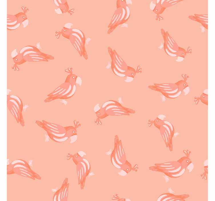 Blind kids pink birds pattern - TenStickers