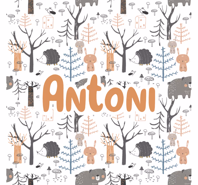 Blind kids explore a scandinavian forest with animals - TenStickers