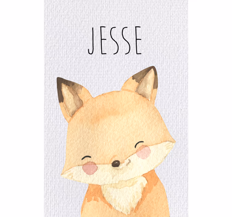 Blind kids forest animals fox - TenStickers