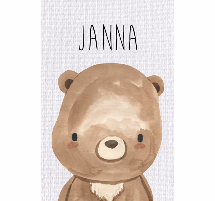 Blind kids forest animals bear - TenStickers