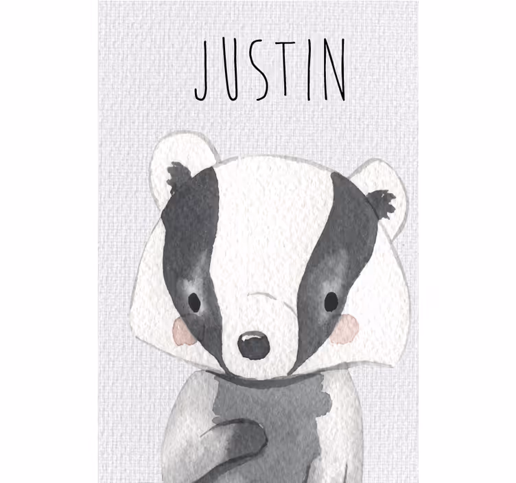 Blind kids forest animals wash bear - TenStickers