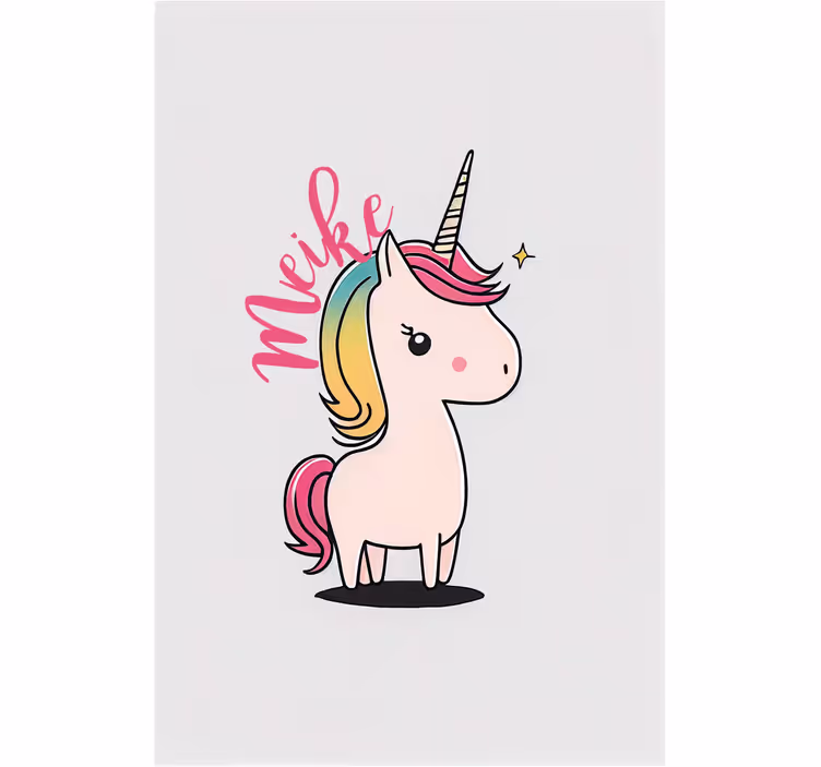 Blind kids cartoon unicorn toy - TenStickers