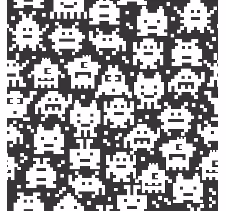 Blind kids monster game window vinyl - TenStickers