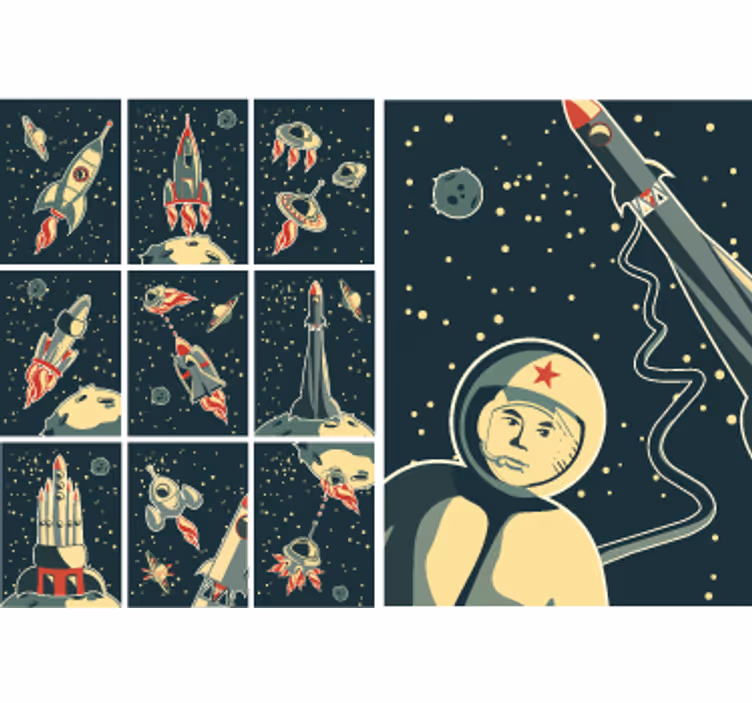 Blind kids space-themed stickers - TenStickers