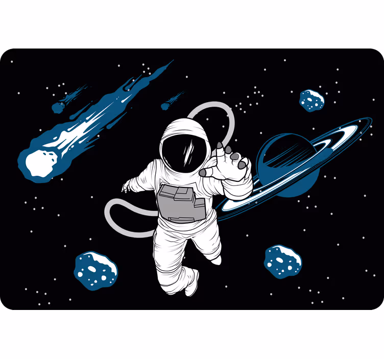 Blind kids hand-drawn astronaut character - TenStickers