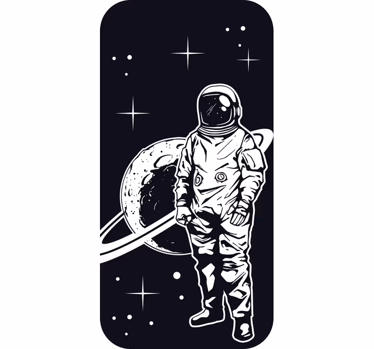Blind kids astronaut design with planet - TenStickers