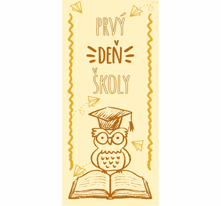 Blind kids first day of school design - TenStickers