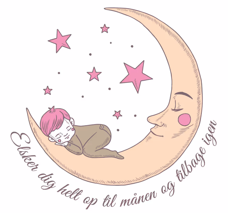 Blind kids, love you to the moon and back - TenStickers