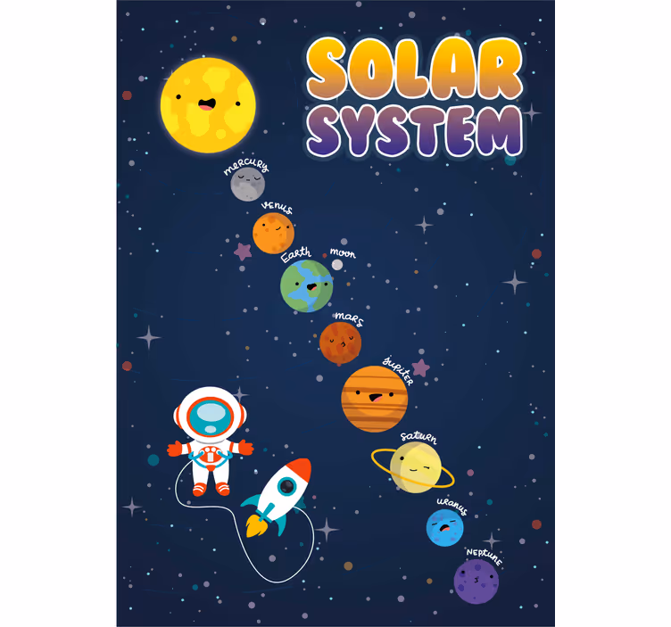 Blind kids explore the solar system - TenStickers
