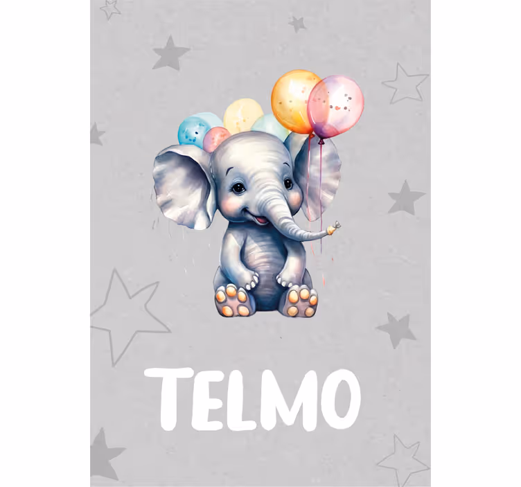 Blind kids love baby elephants with balloons - TenStickers