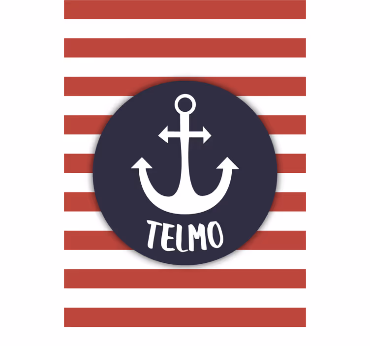 Blind kids customizable sailor anchor - TenStickers