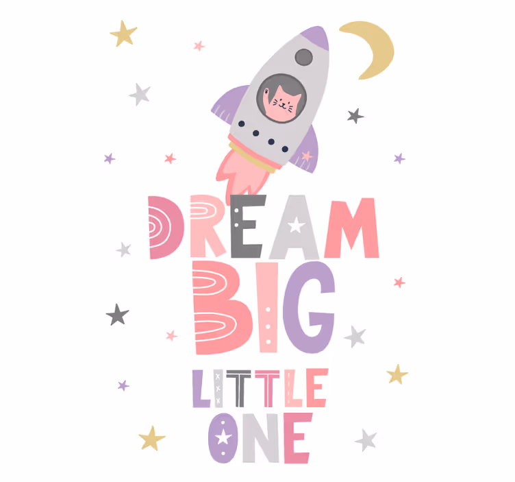 Blind kids dream big little one - TenStickers