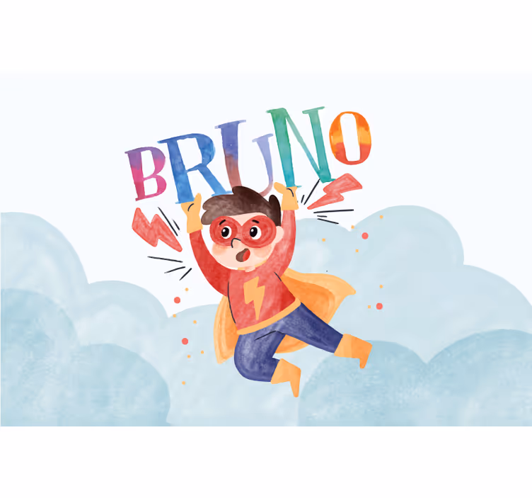 Blind kids watercolor superhero art kit - TenStickers