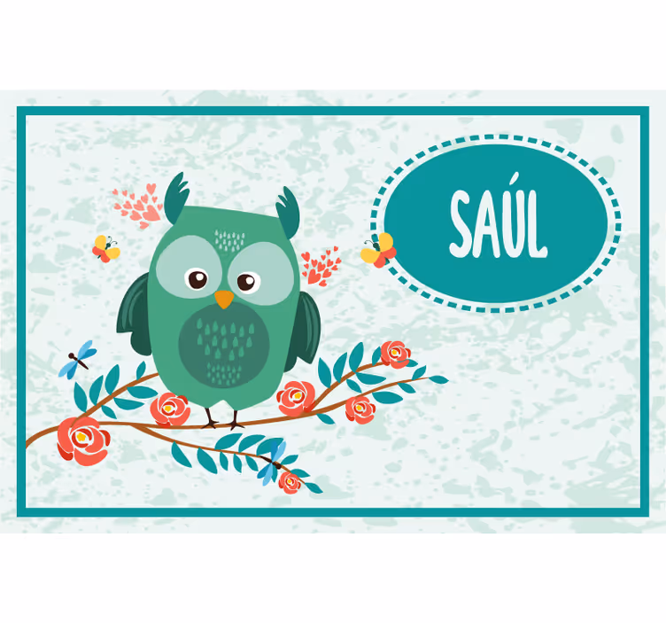Blind kids for children with customisable owl - TenStickers