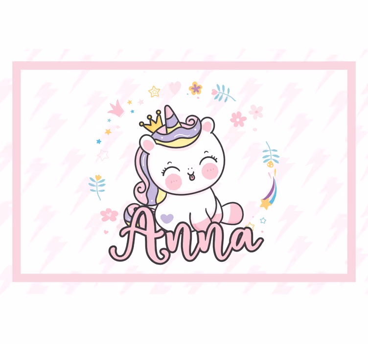 Blind kids adorable baby unicorn - TenStickers