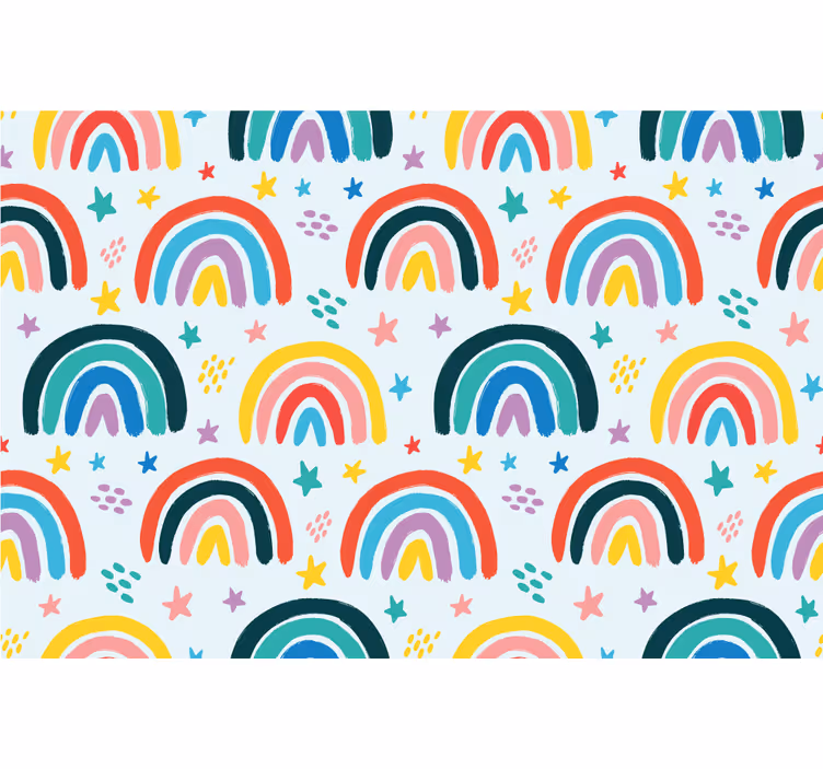 Blind kids colorful rainbow pattern - TenStickers
