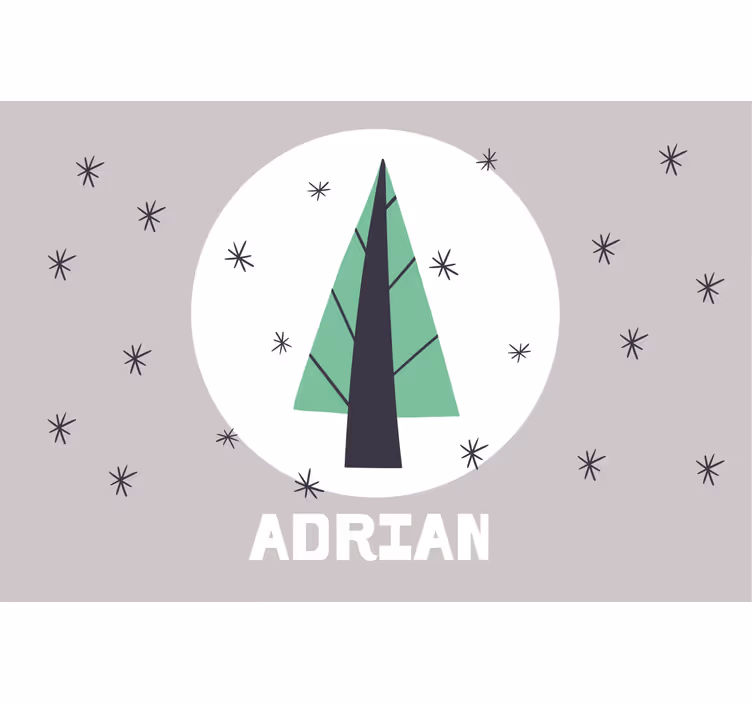 Blind kids personalised christmas tree - TenStickers