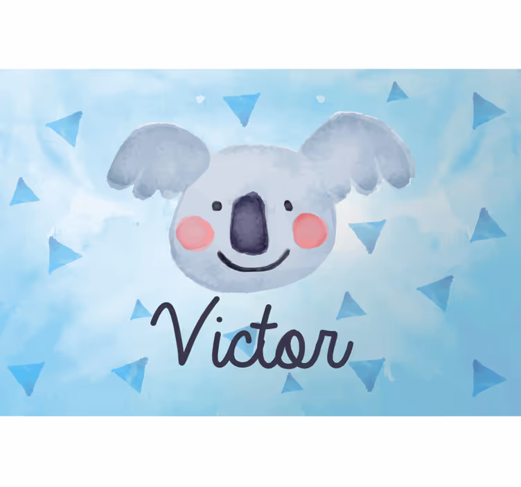 Blind kids personalized koala for kids - TenStickers