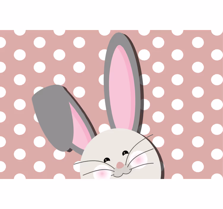 Blind kids cure rabbit with one ear standing - TenStickers