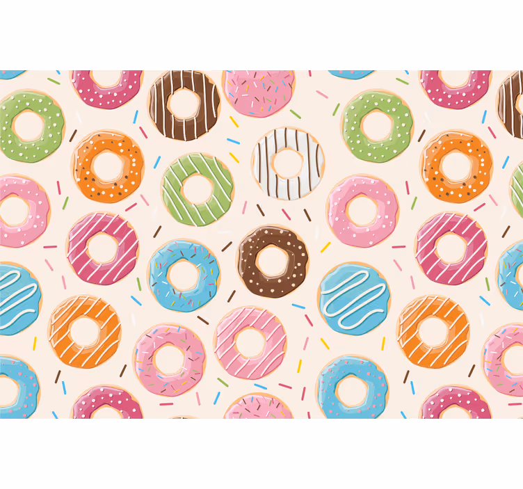 Blind kids donuts background - TenStickers