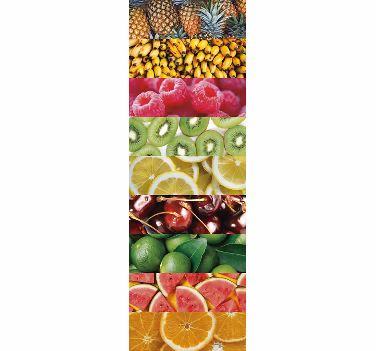 Blinds in a kitchen fruit textures - TenStickers