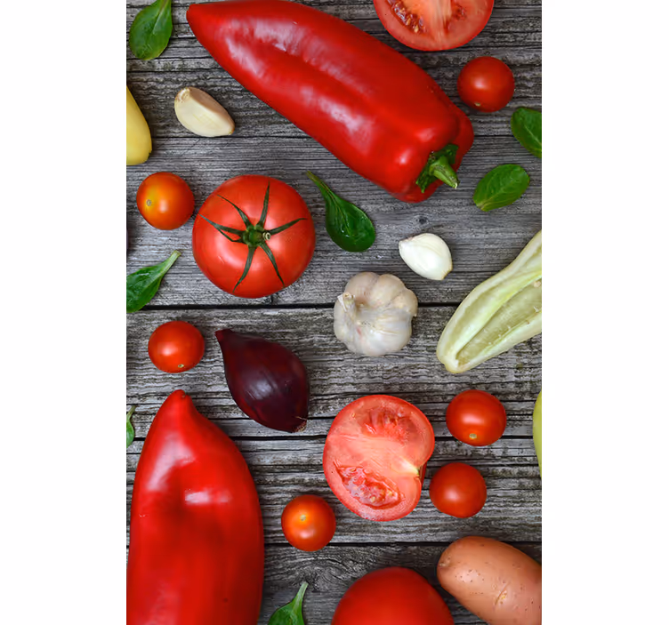 Blinds in a kitchen for a vegetable table - TenStickers