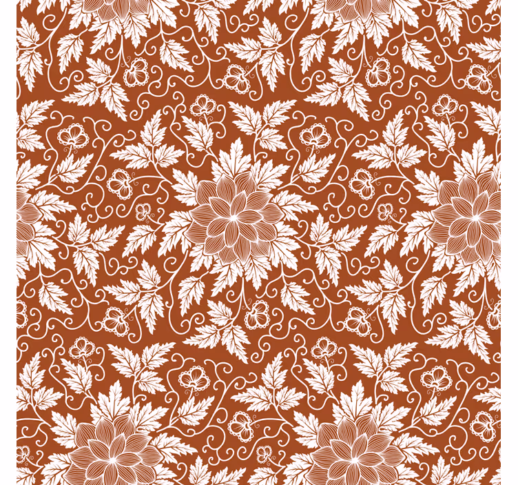 Blinds in a kitchen floral paisley tile design - TenStickers