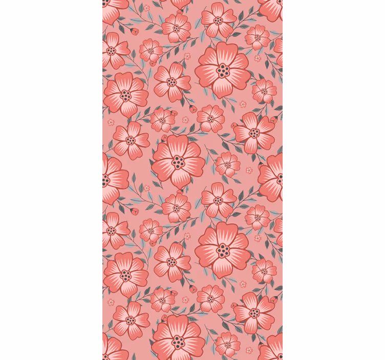 Blinds in a kitchen pink daisy flower - TenStickers