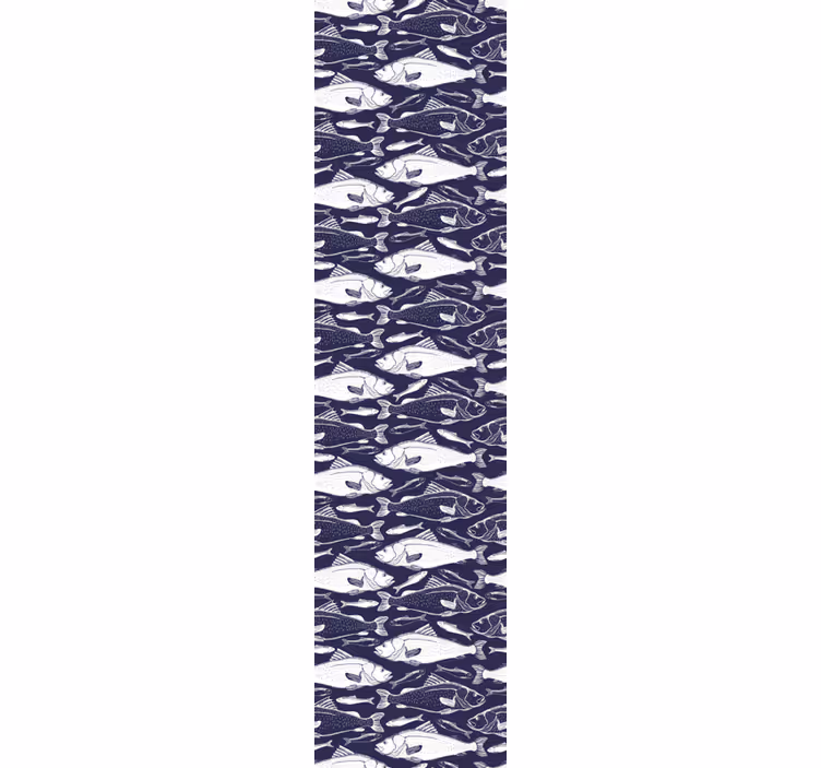 Blinds in a kitchen with underwater fish design - TenStickers