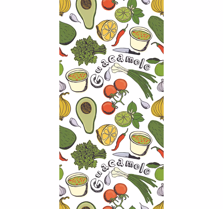 Blinds in a kitchen decorative vinyl mexican fruit - TenStickers