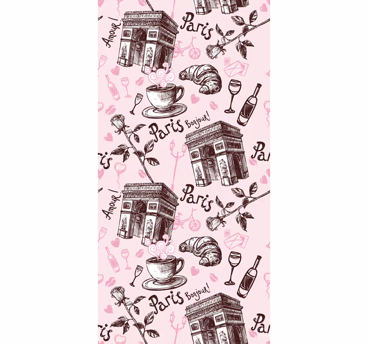 Blinds in a kitchen romantic paris style - TenStickers