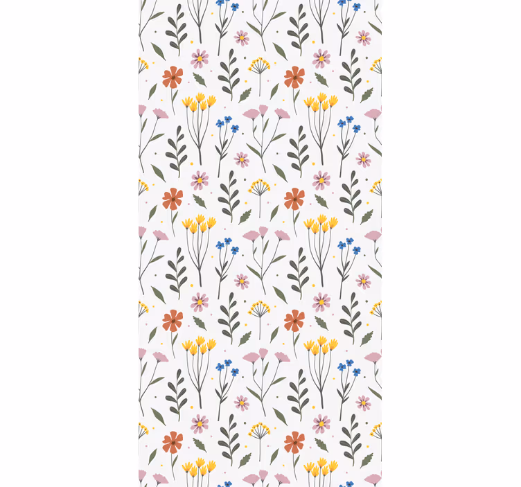 Blinds in a kitchen with a garden floral pattern - TenStickers
