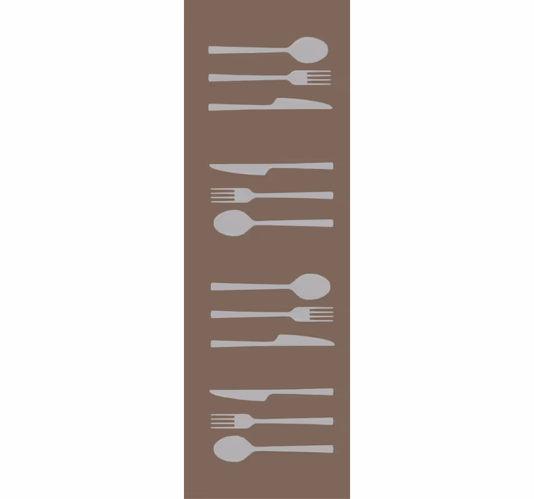 Blinds in a kitchen fork knife and spoon - TenStickers