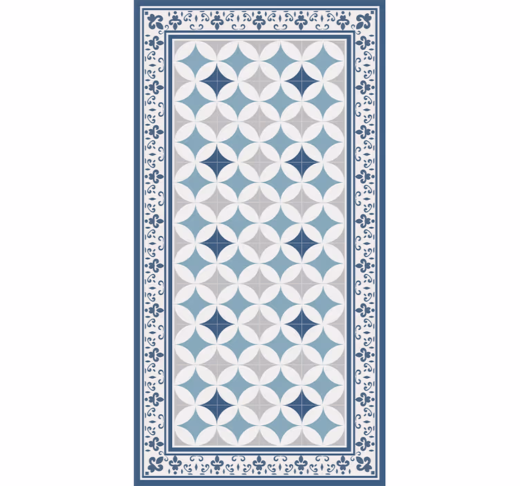 Blinds in a kitchen azure tile design - TenStickers