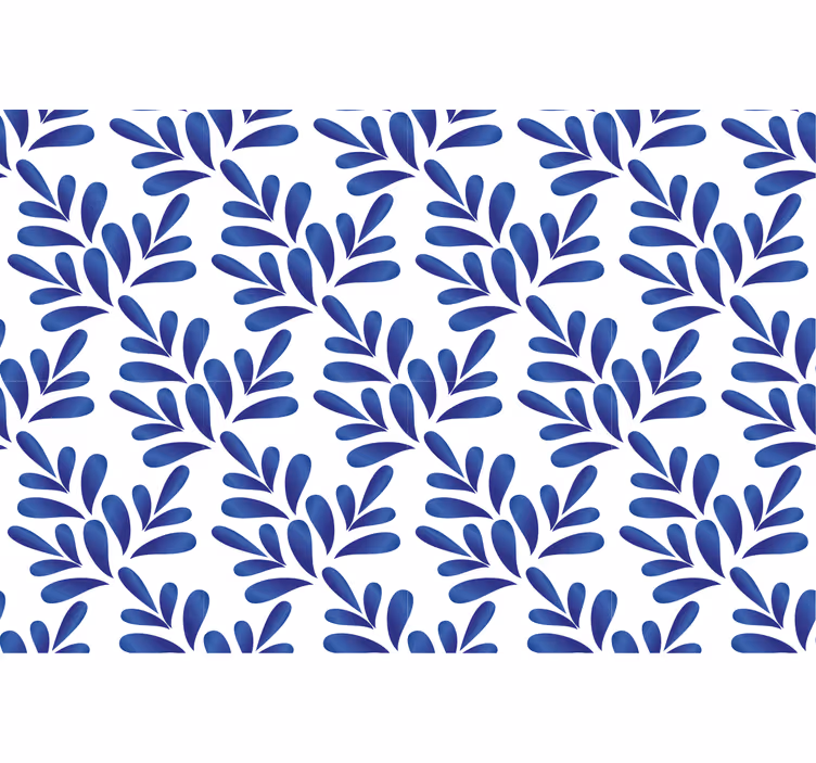 Blue blind in blue porcelain style - TenStickers