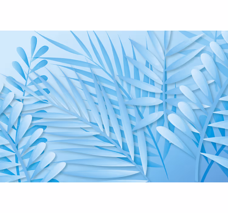 Blue blind wide variety of blue floral placemats - TenStickers