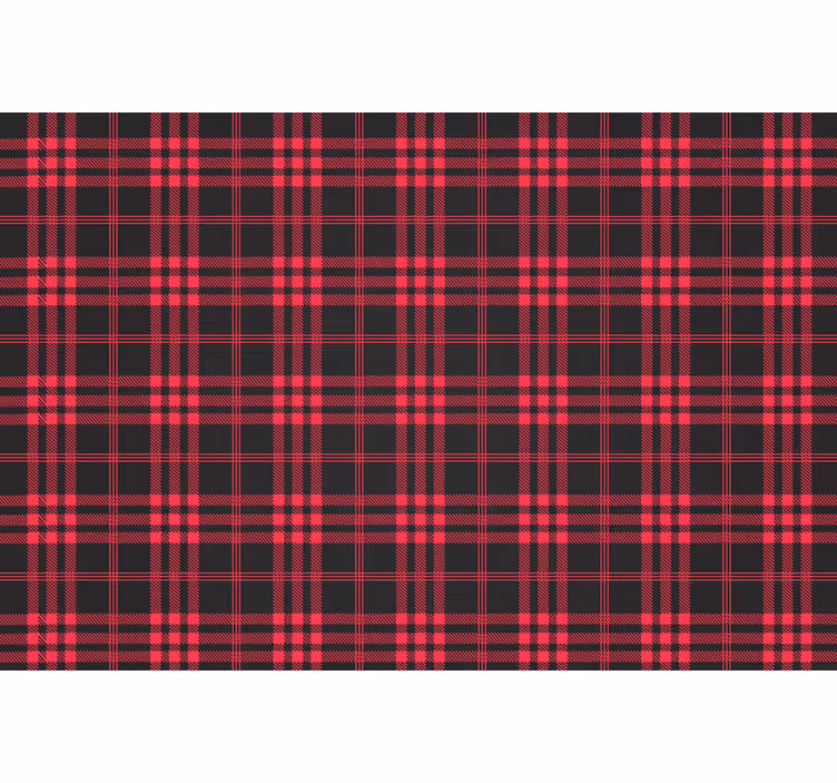 Blind red christmas tartan design - TenStickers