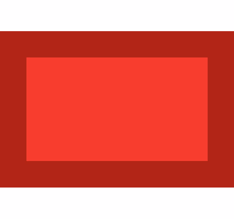 Blind red placemat with dark red sides and lighter middle - TenStickers