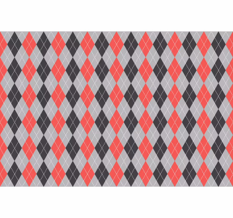 Blind red red and grey diamonds - TenStickers