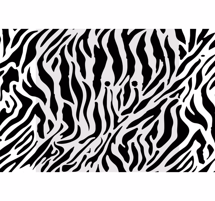 Black roller blind with zebra print - TenStickers