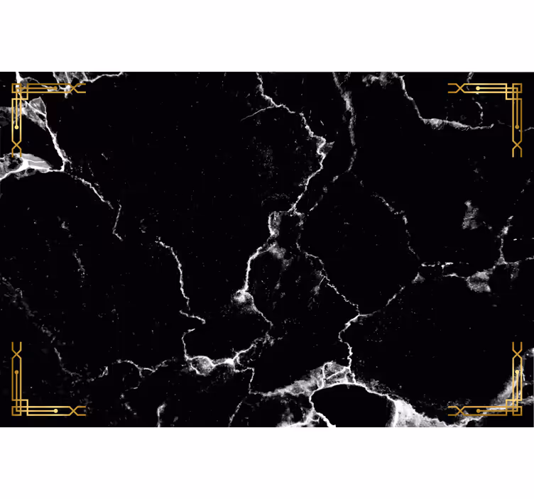 Black roller blind black marble design - TenStickers