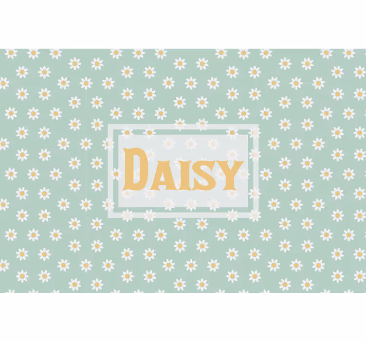 Green roller blind kids daisy pattern - TenStickers