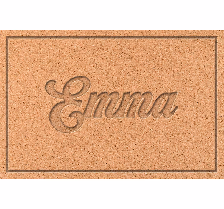 Roller blind beige personalised cork tablecloth - TenStickers