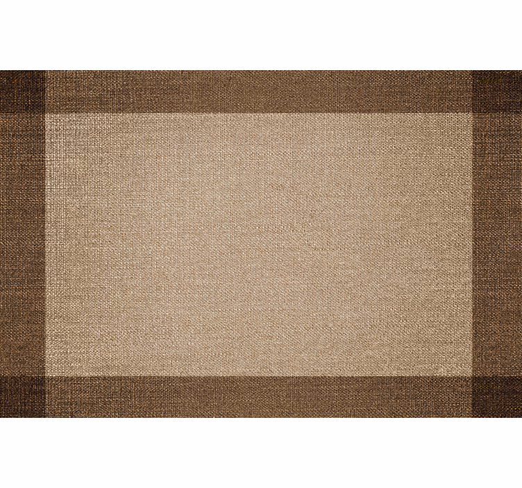 Roller blind beige brown placemat with border - TenStickers