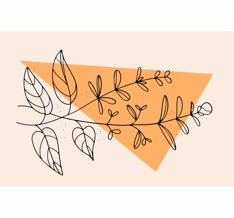 Roller blind beige french garden design - TenStickers