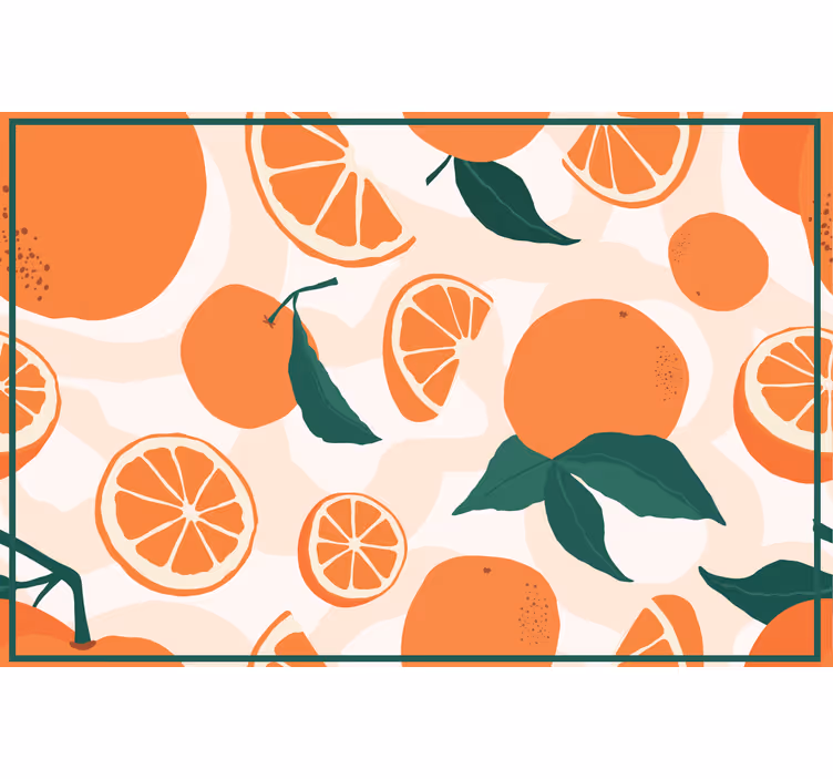 Orange blind tangerine slices - TenStickers