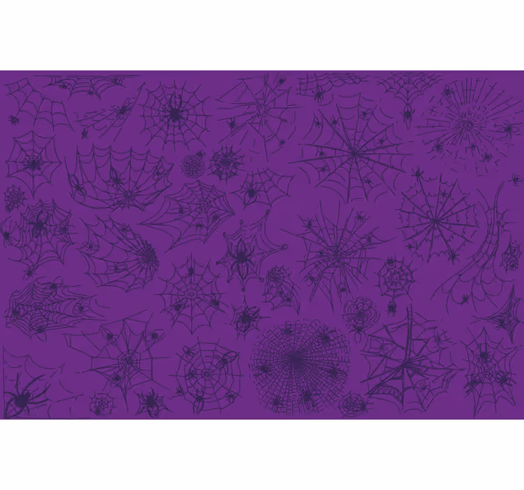 Roller blind purple purple spider web placemat - TenStickers
