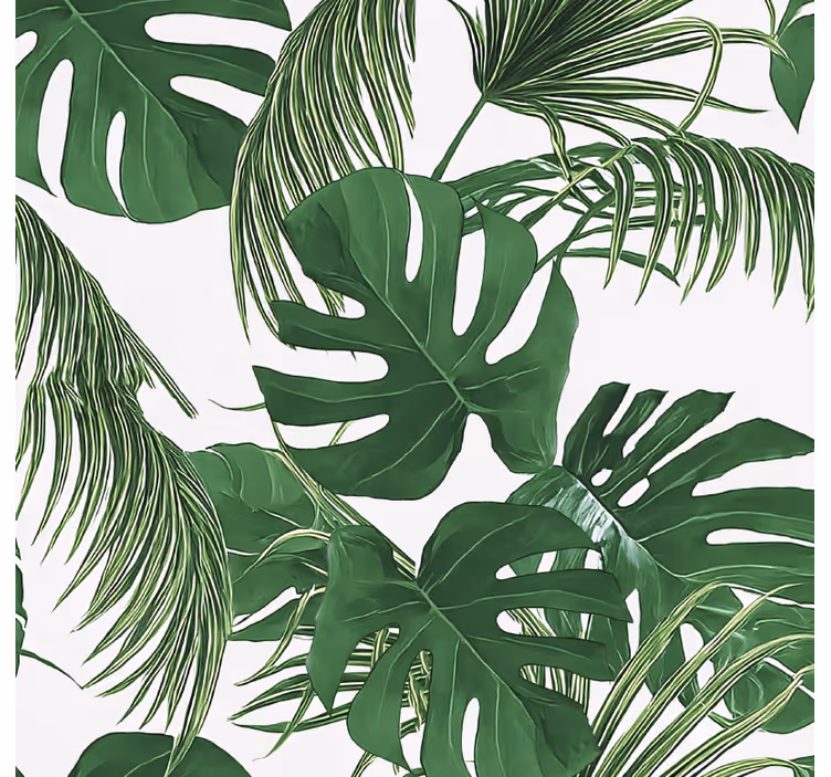 Blind outdoor with tropical leaves pattern - TenStickers