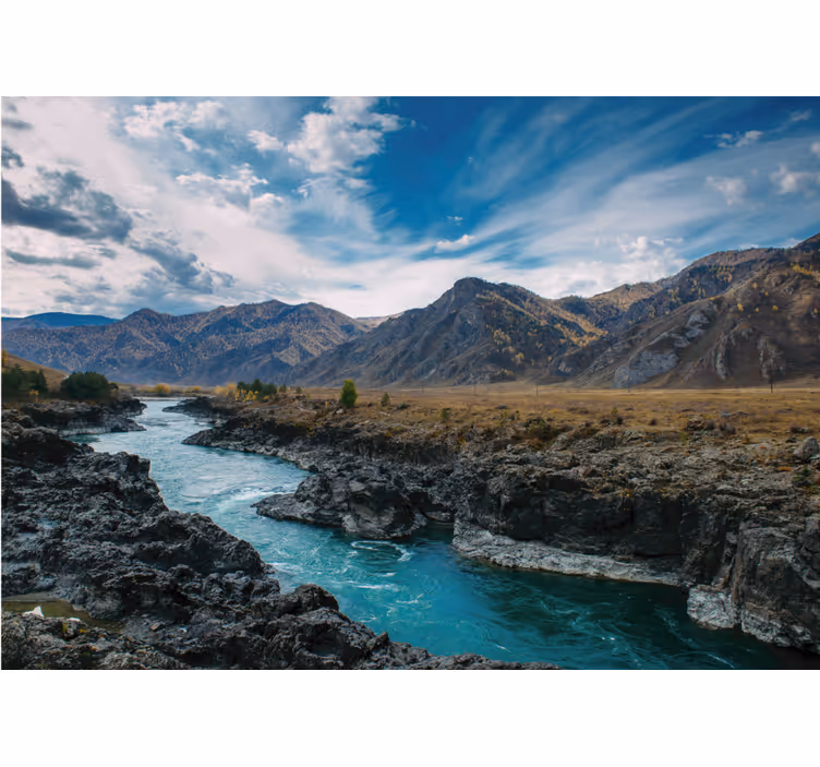 Bedroom blind river in andes - TenStickers